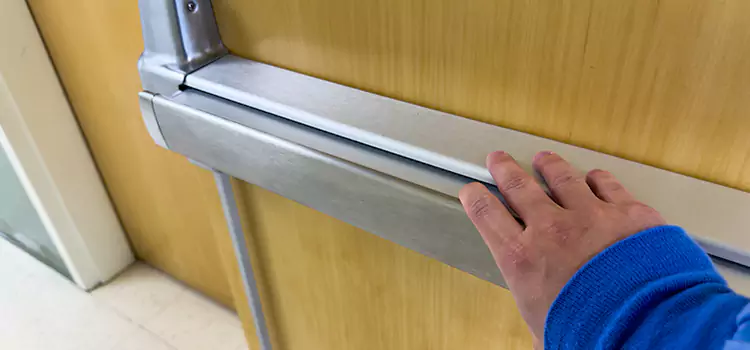 Installing a Push Bar on a Door North Ogden